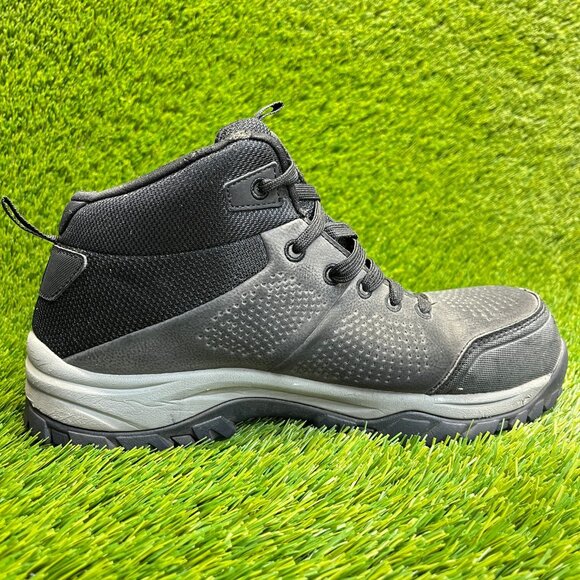 Skechers Relment Erett Mens Size 7.5 Gray Black Composite Toe Safety Work Boots main image 4